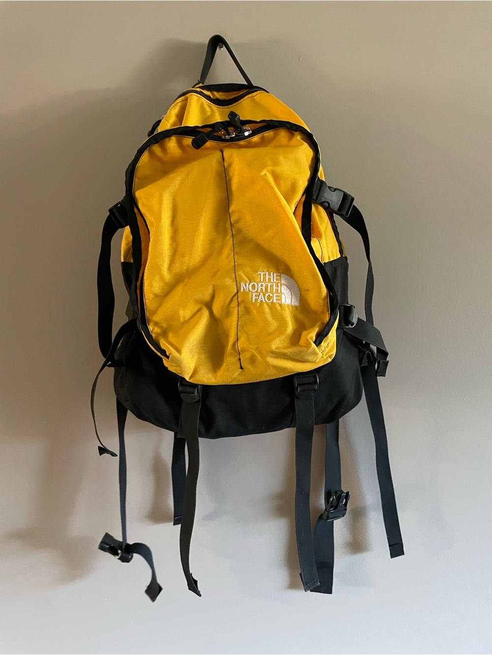 The North Face Yellow and Black Lightweight Daypack